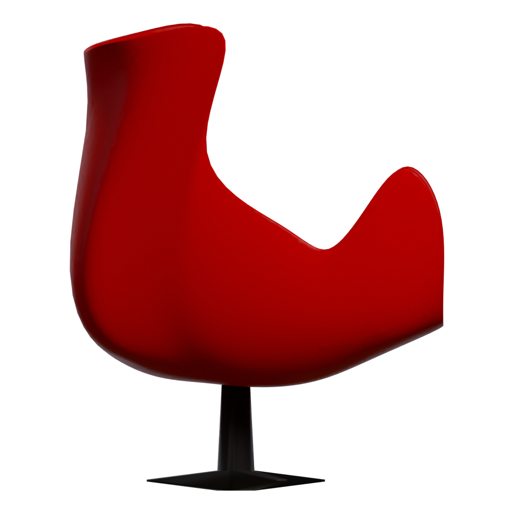 Right view of the Ball Chair 3D model