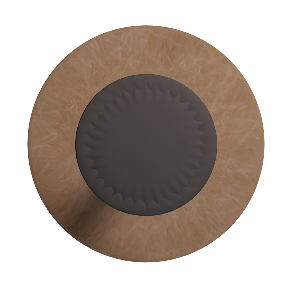 Bottom view of the Arena Table 3D model