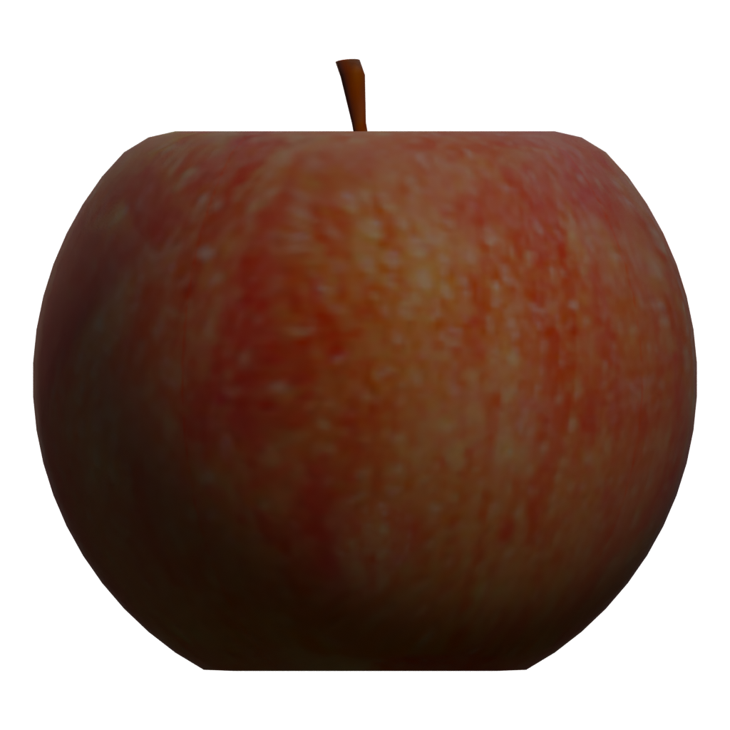 Right view of the Apple 3D model