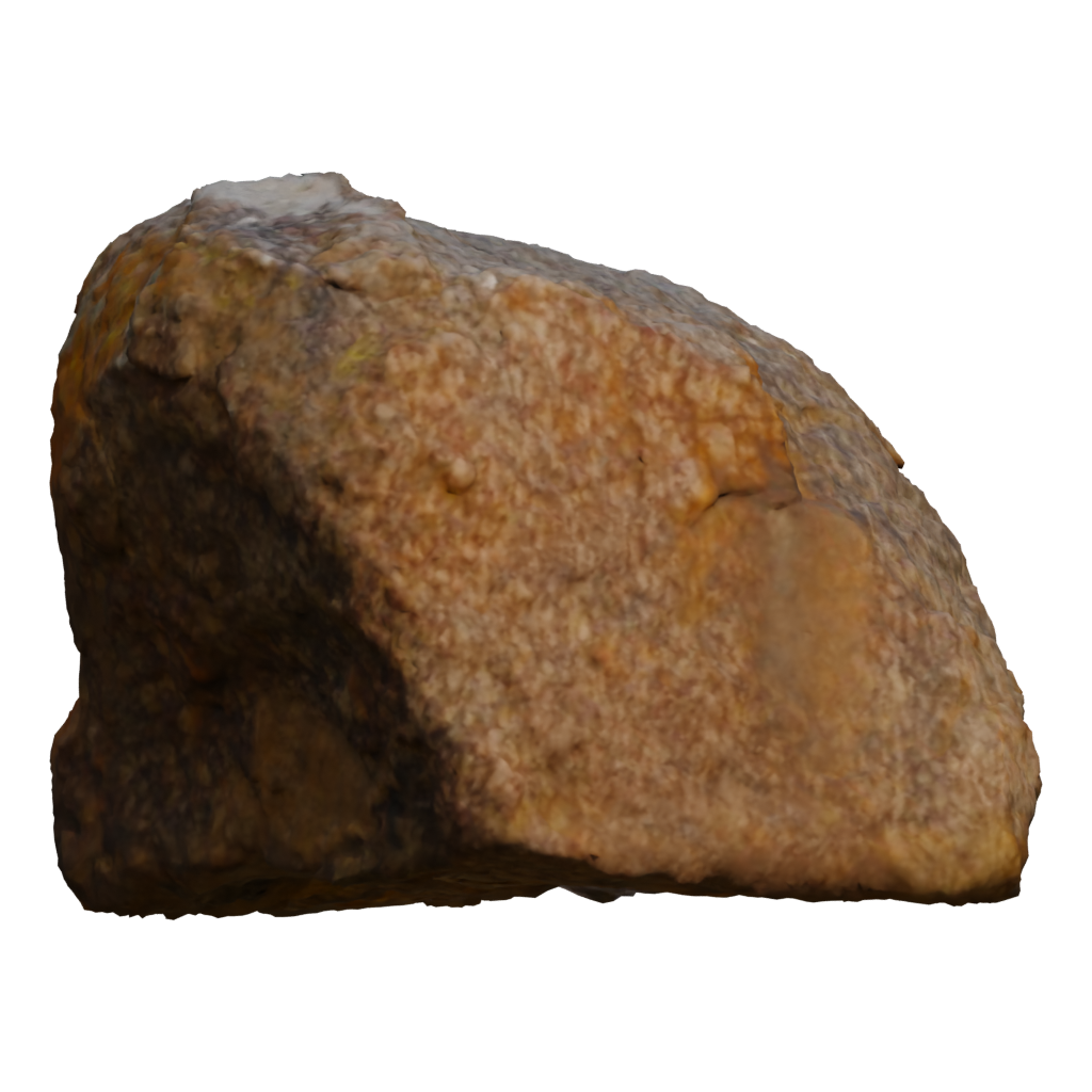 Back view of the Namaqualand Boulder 3D model