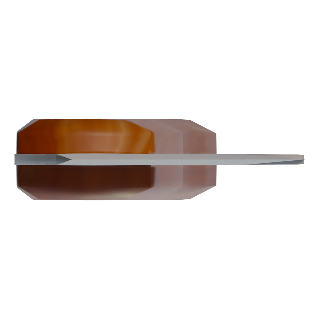 Bottom view of the Michael Myers Knife 3D model