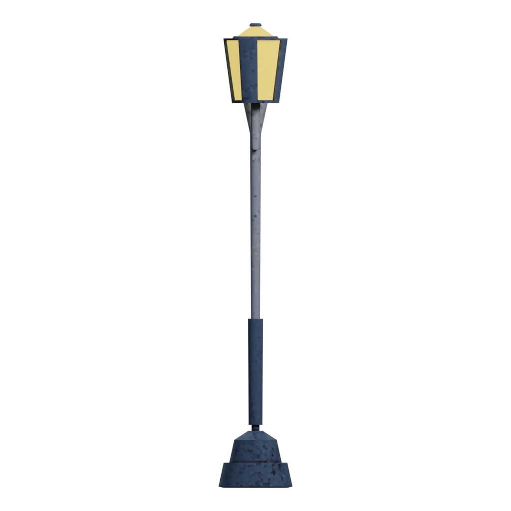 Left view of the Streetlamp 3 3D model