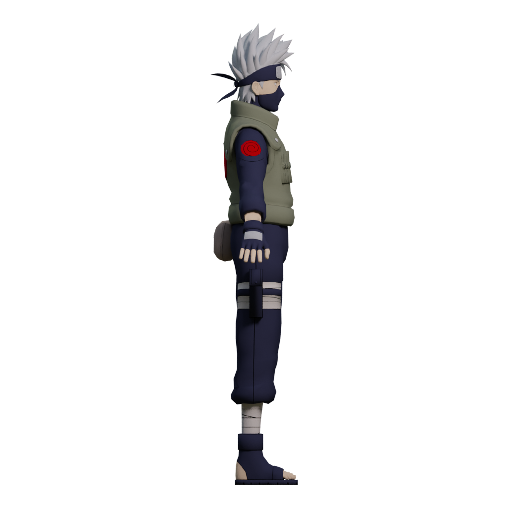 Right view of the Hatake Kakashi 3D model