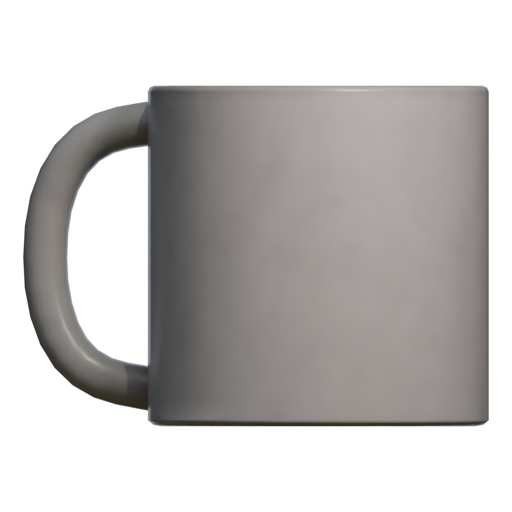 Back view of the Cup 3D model