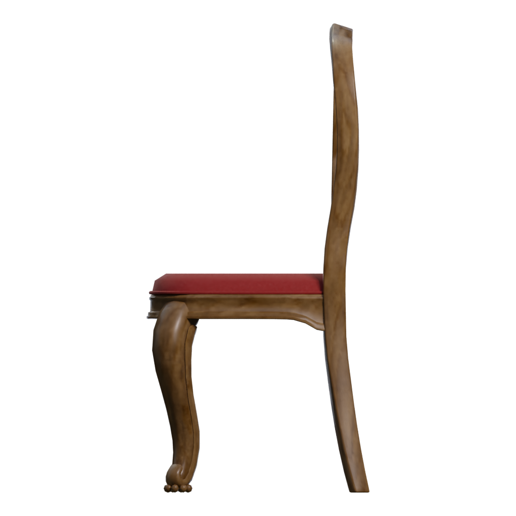 Left view of the Chair 3D model