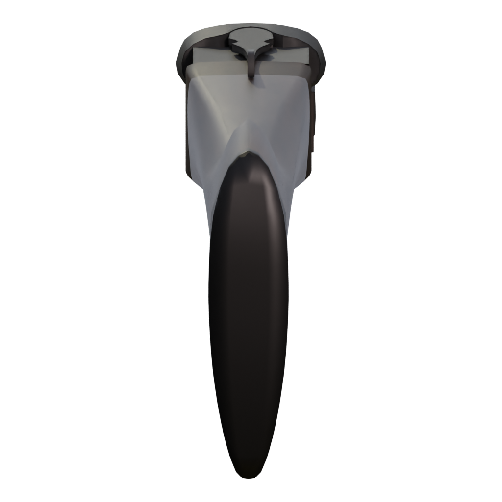 Left view of the Double Barrel Shotgun 3D model