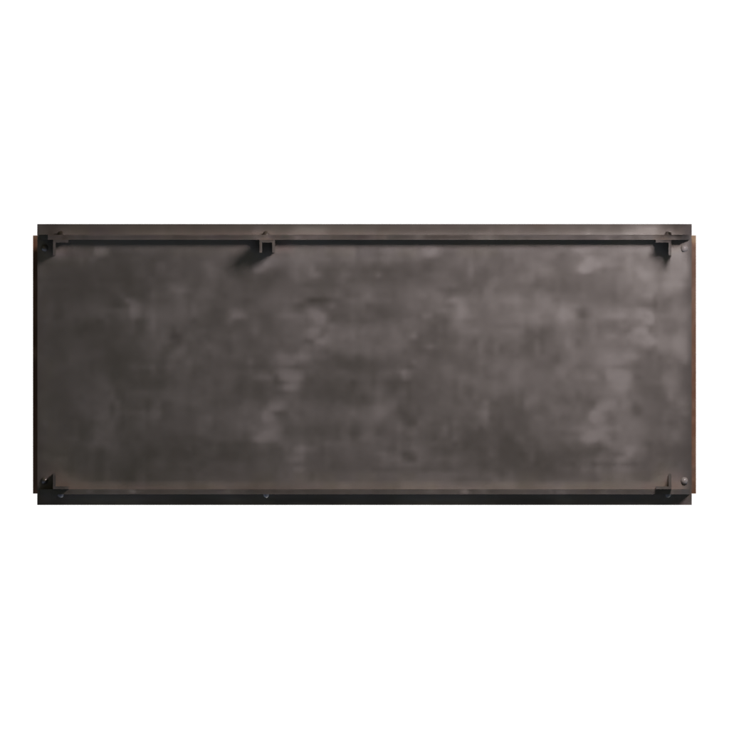 Bottom view of the Wooden Table 3D model