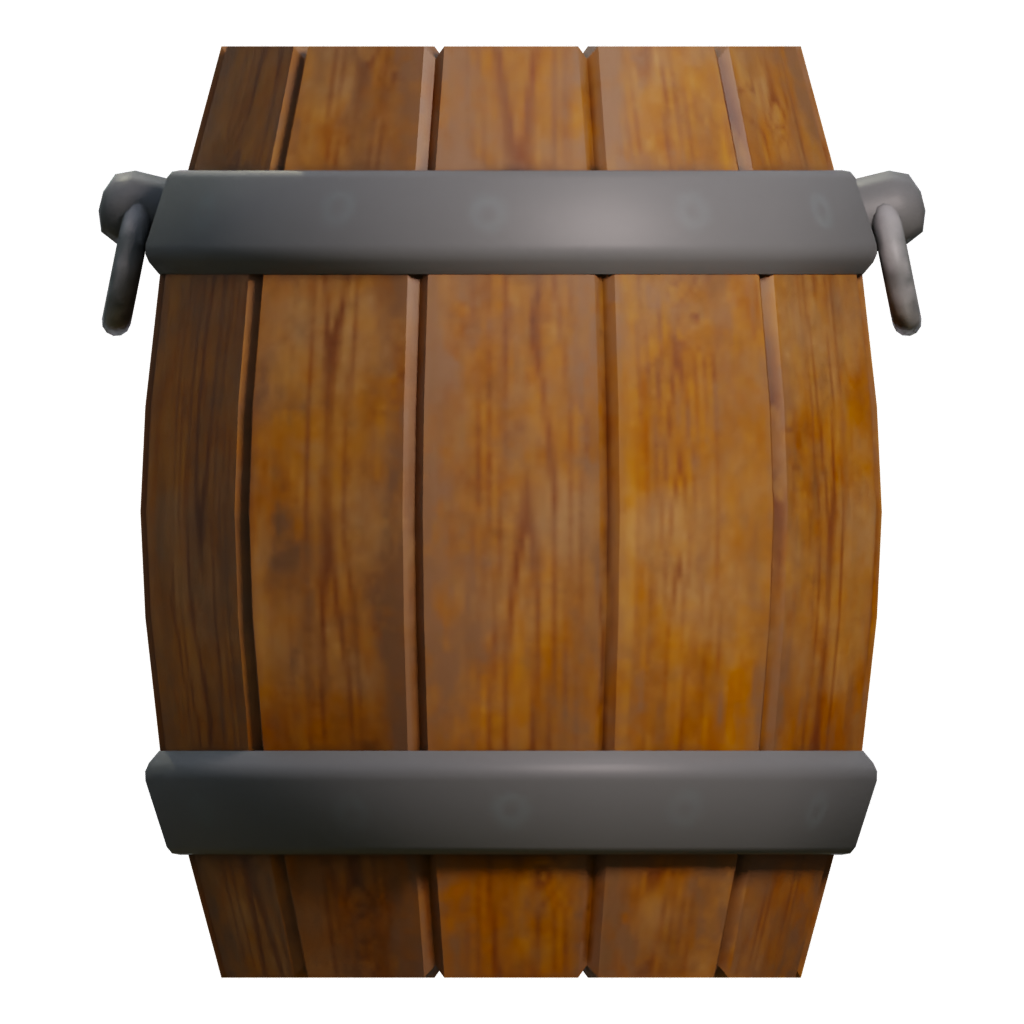 Right view of the Barrel 3D model