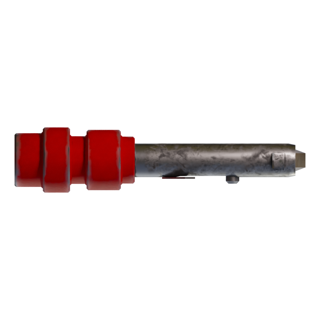 Top view of the Homemade Pistol 3D model