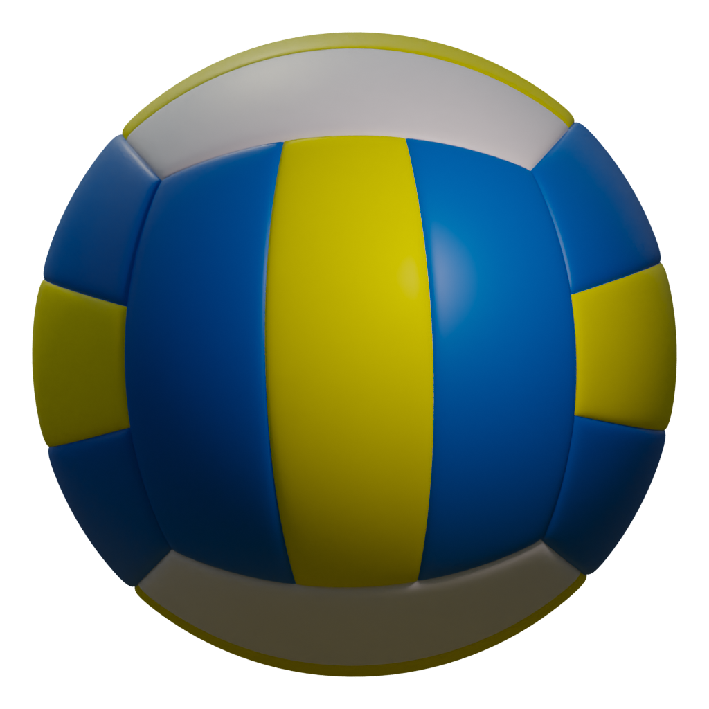 Left view of the Volley Ball 3D model
