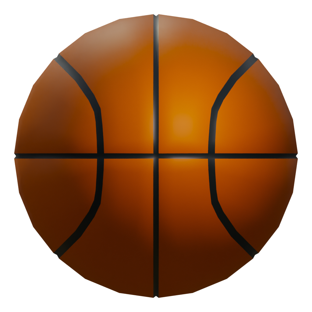 Left view of the Basket Ball Size 7 3D model