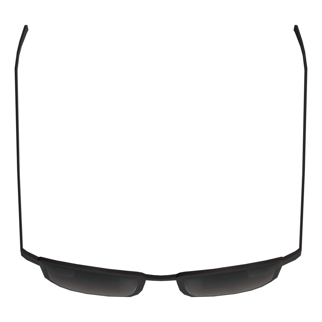 Top view of the Glasses 3D model