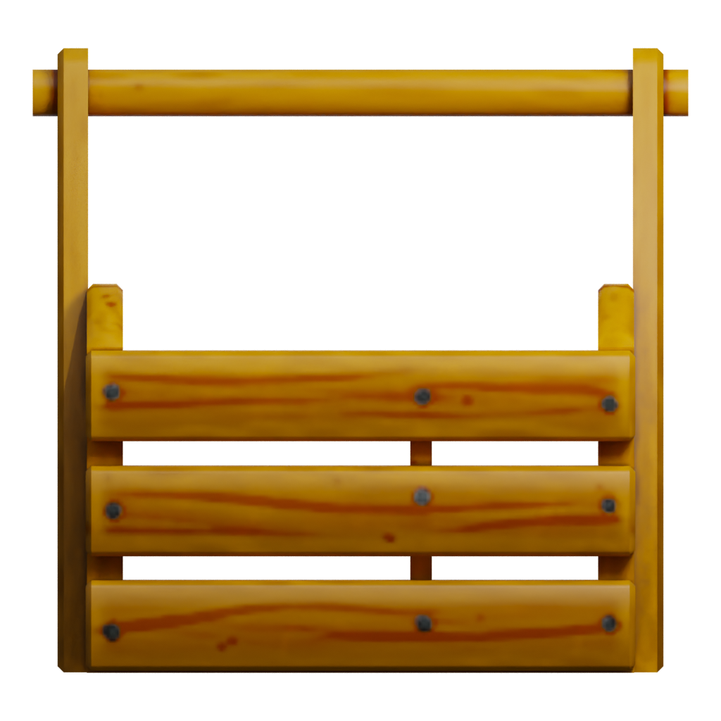 Back view of the Stylized Toolbox 3D model