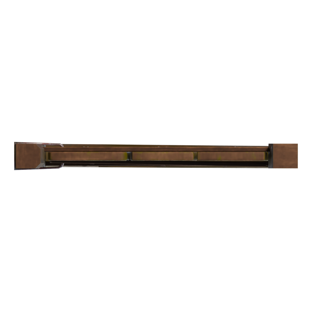 Bottom view of the Rustic Door 3D model