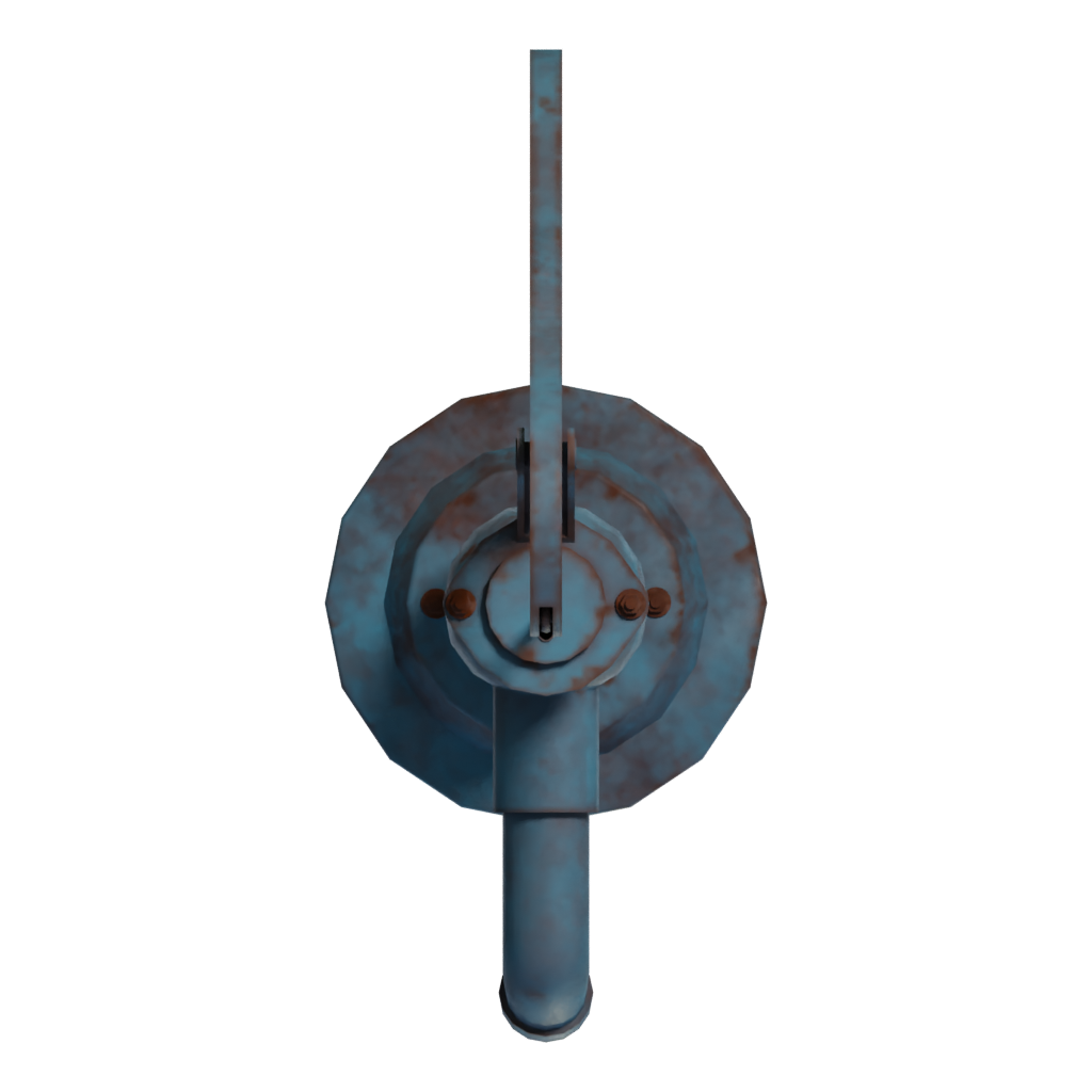 Top view of the Water Collecting Column 3D model