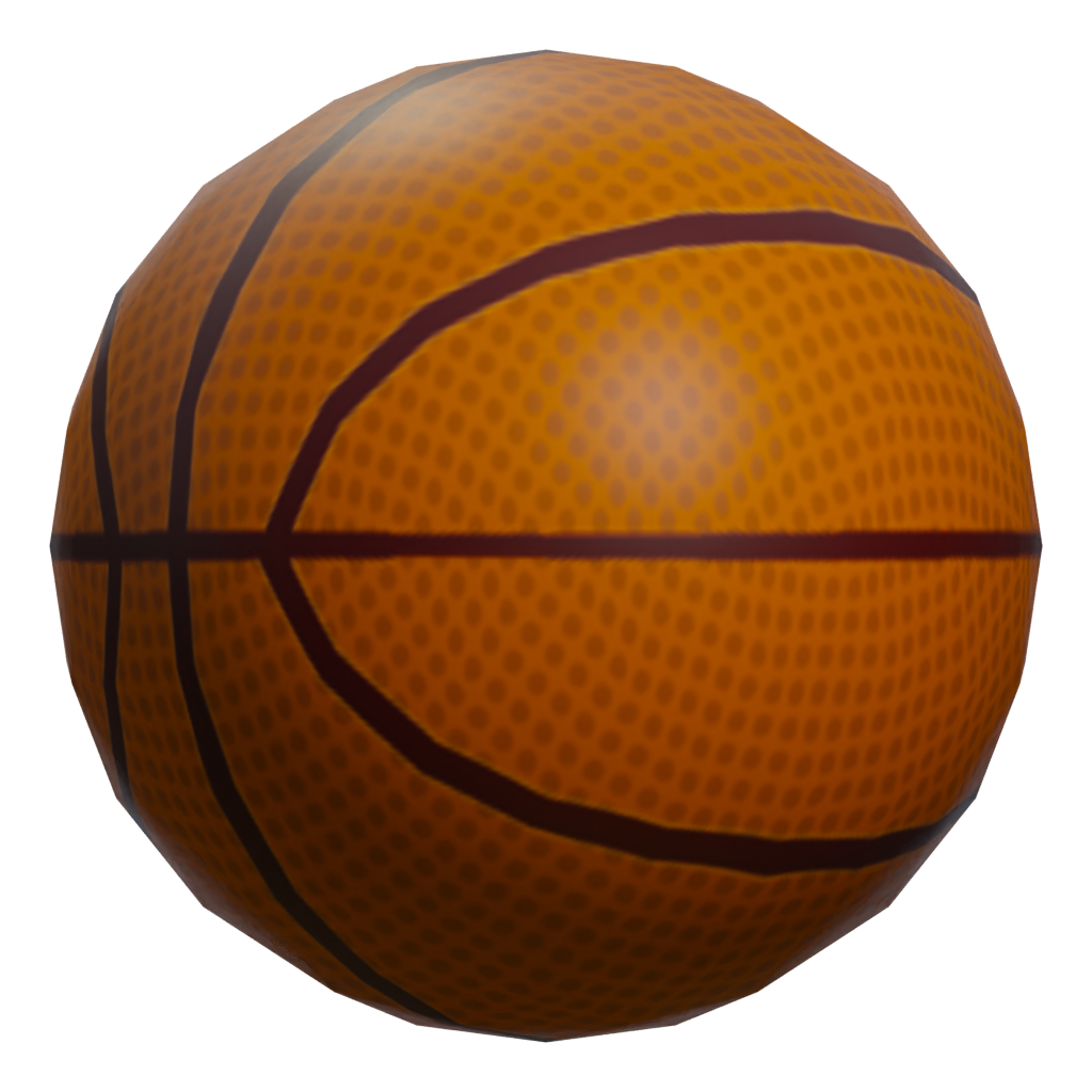 Left view of the Basketball 3D model