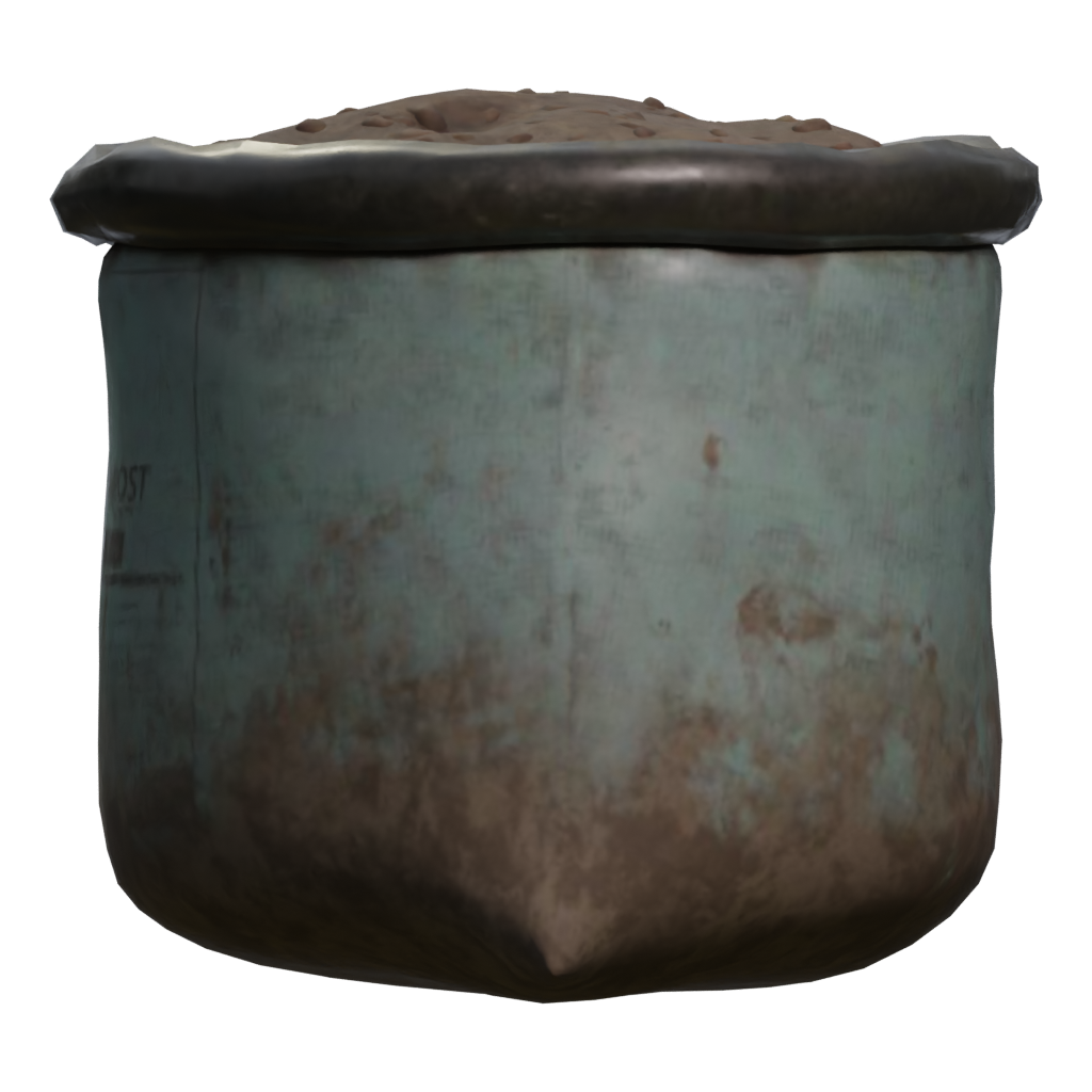 Left view of the Compost Bag 3D model
