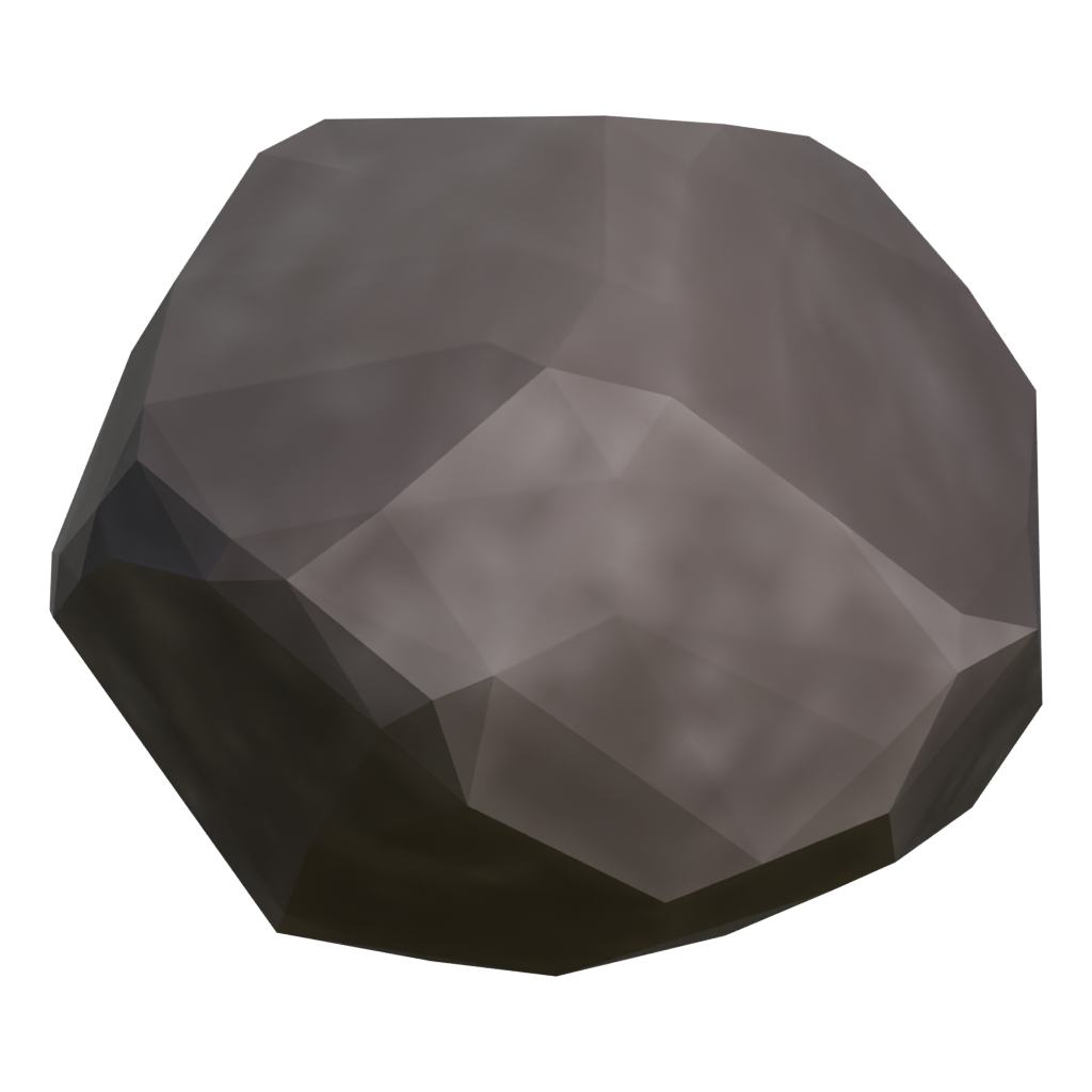 Left view of the Rock 3D model
