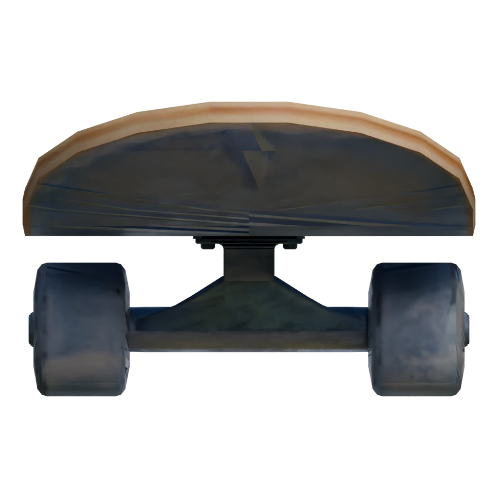 Back view of the Set Skating 3D model
