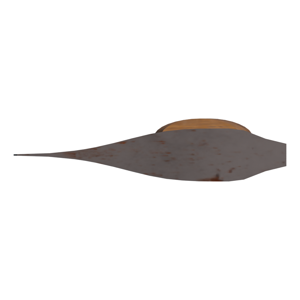 Top view of the Axe One Handed 3D model