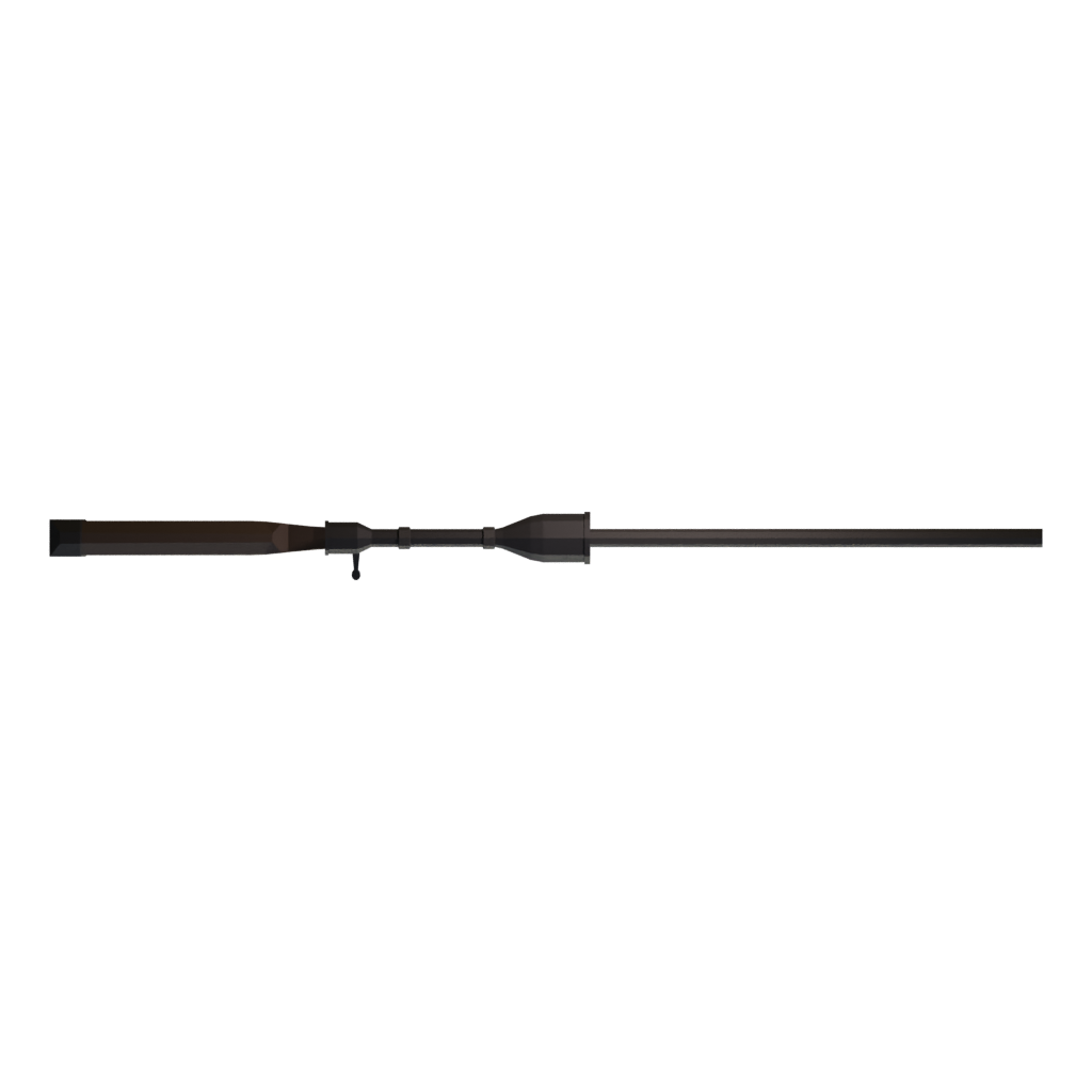 Top view of the Low Poly M23 3D model