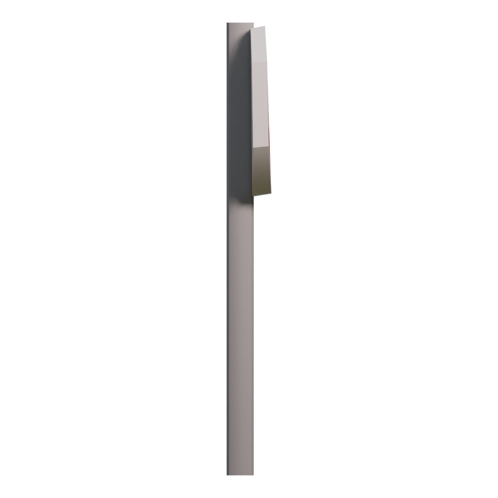 Right view of the Voxel Sign Stop 3D model