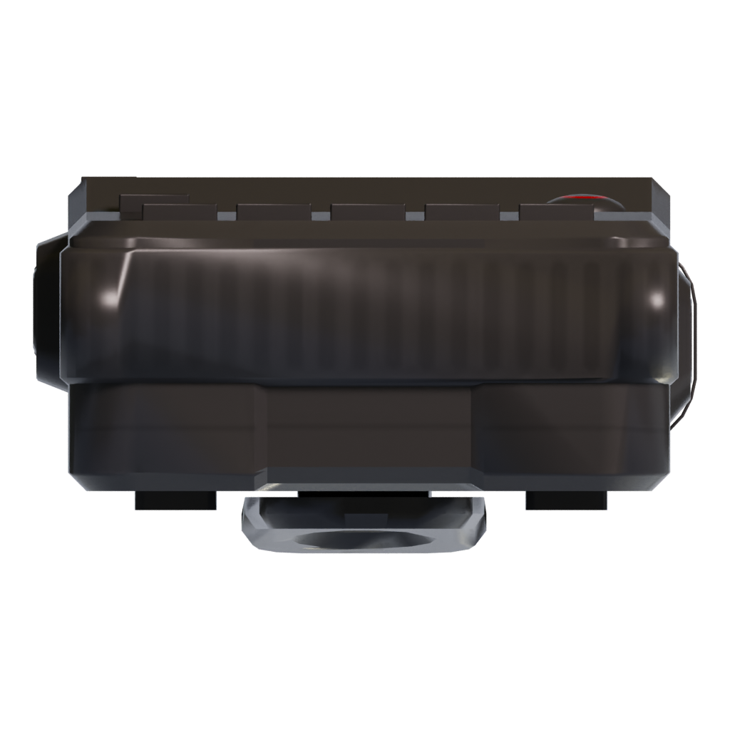 Bottom view of the Walkie Talkie Dual Band Fm Transmitter 3D model