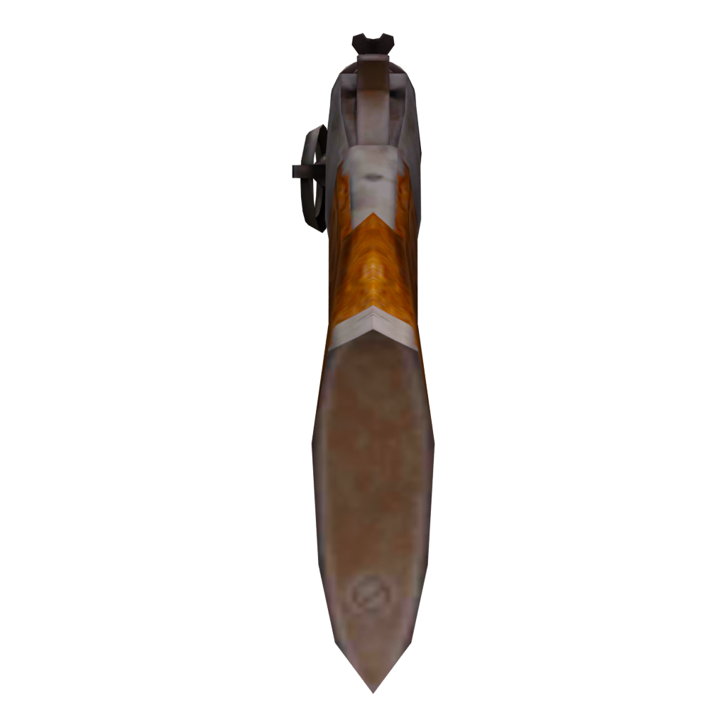 Right view of the Repeater Rifle 3D model