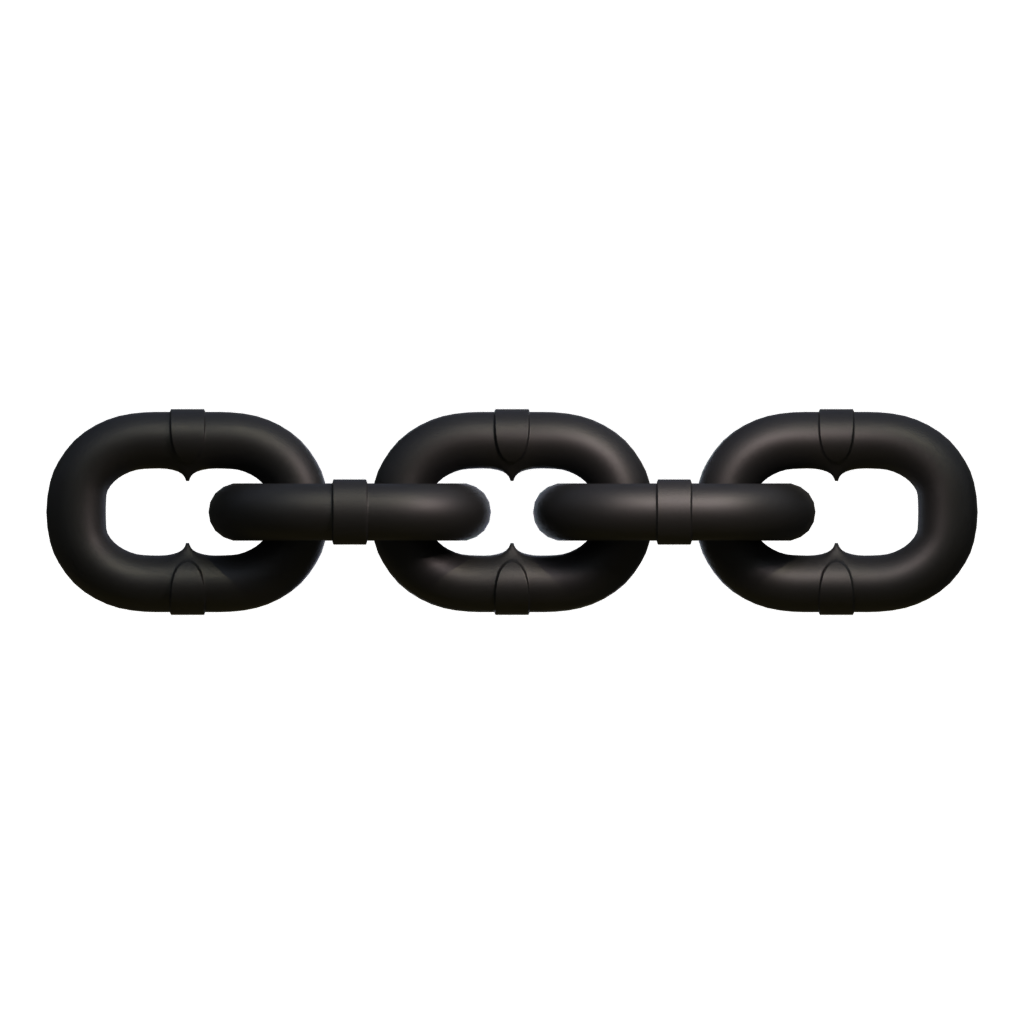 Back view of the Chain 3D model