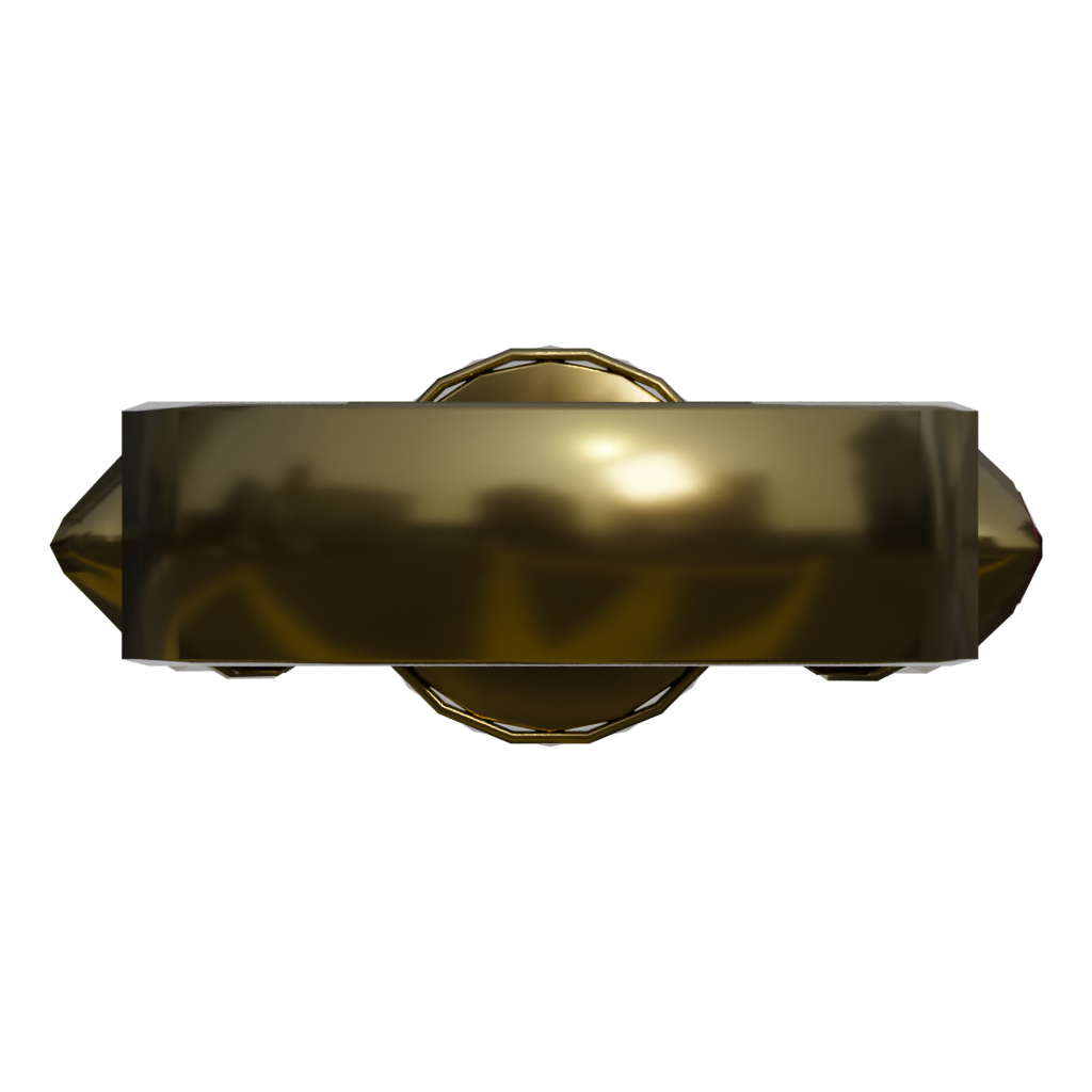 Back view of the Medieval Ring 3D model