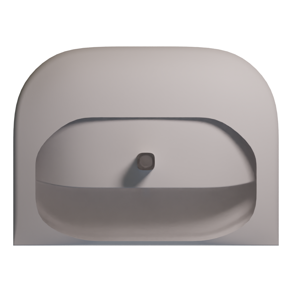 Bottom view of the Simple Sink 3D model