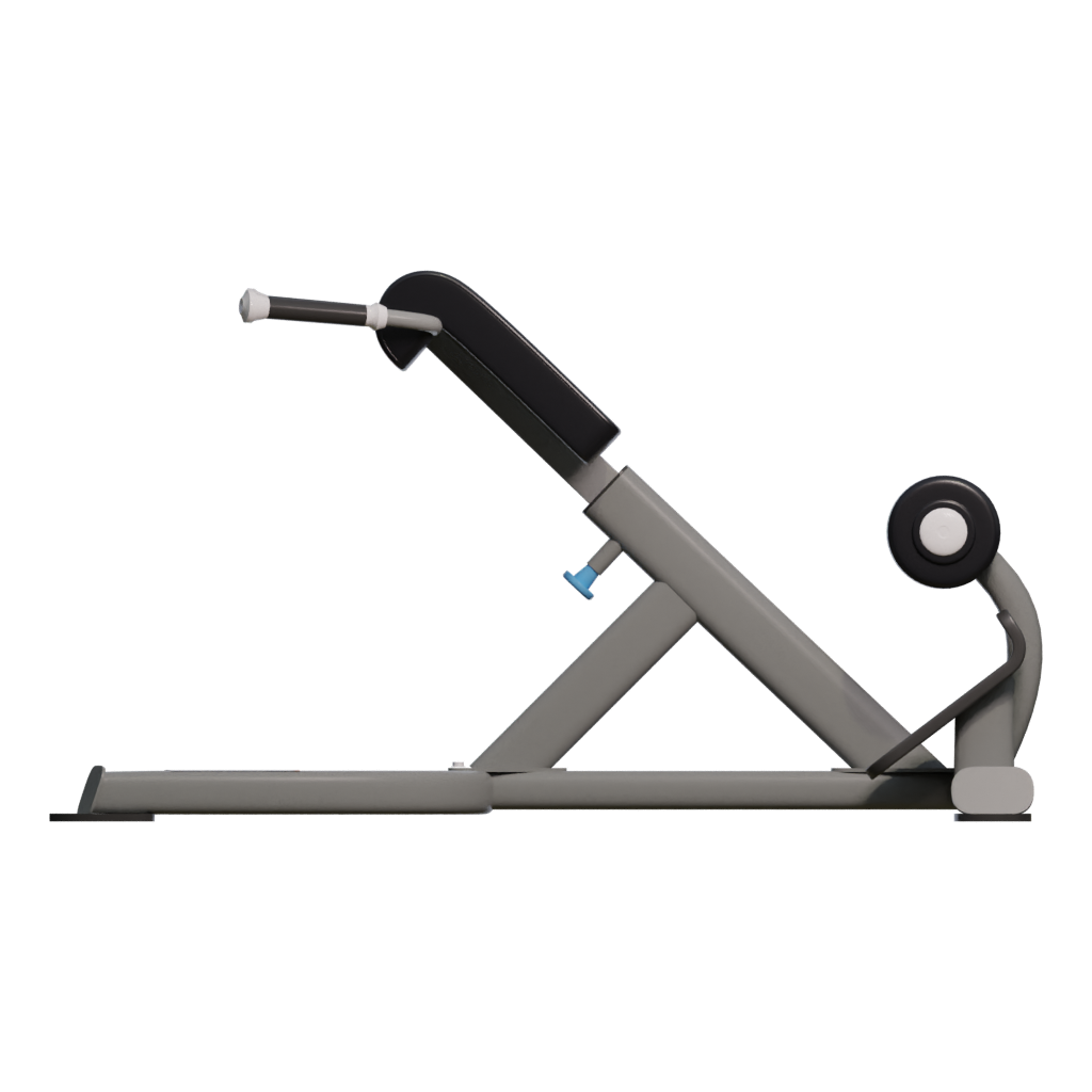 Back view of the Roman Chair Gym Equipment 3D model
