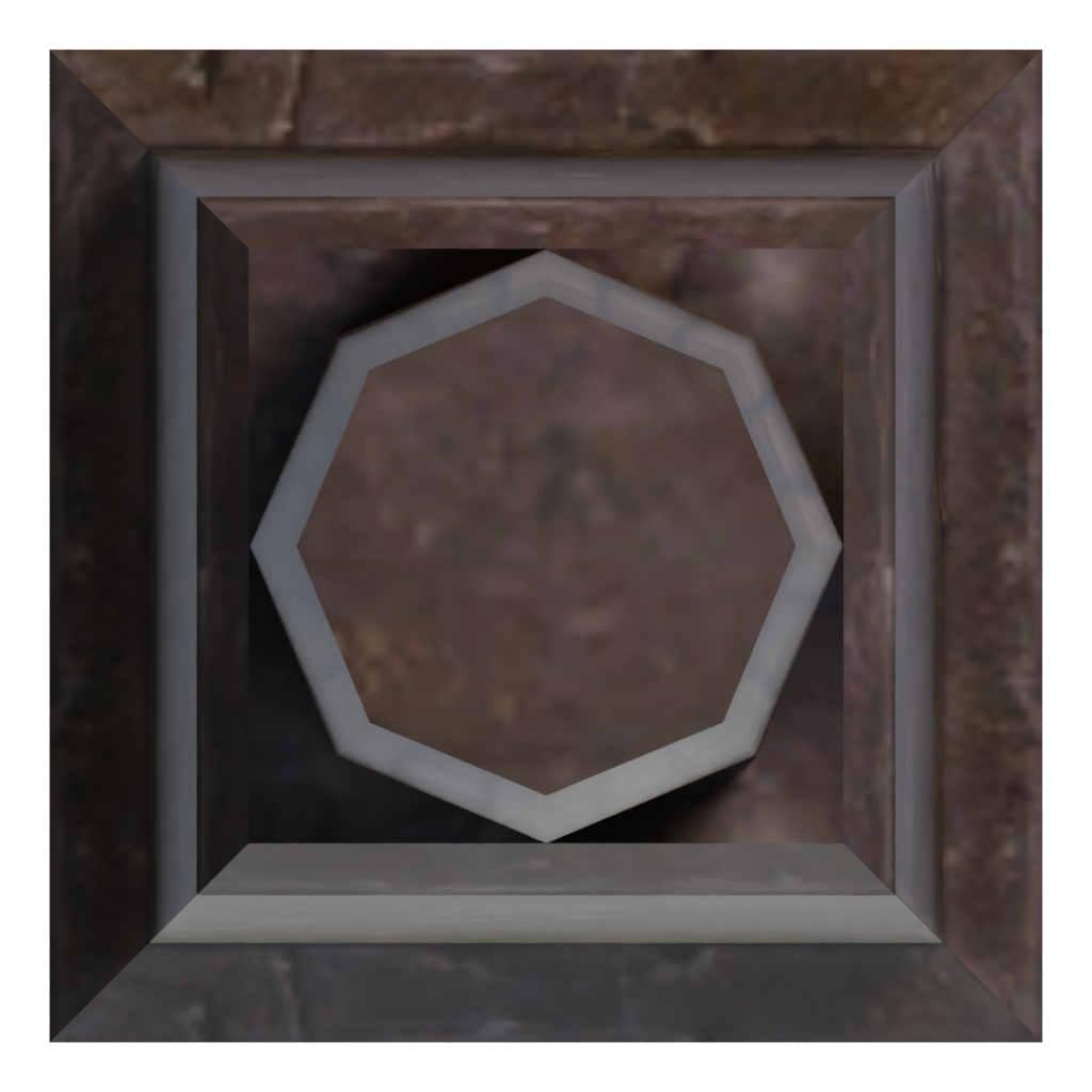 Top view of the Decoration 3D model