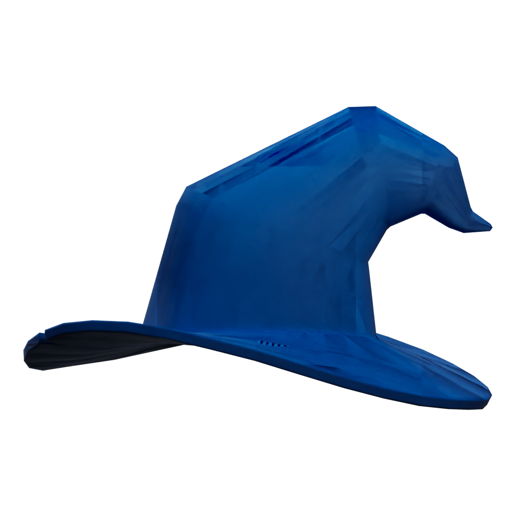 Left view of the Cowboy Hat 3D model