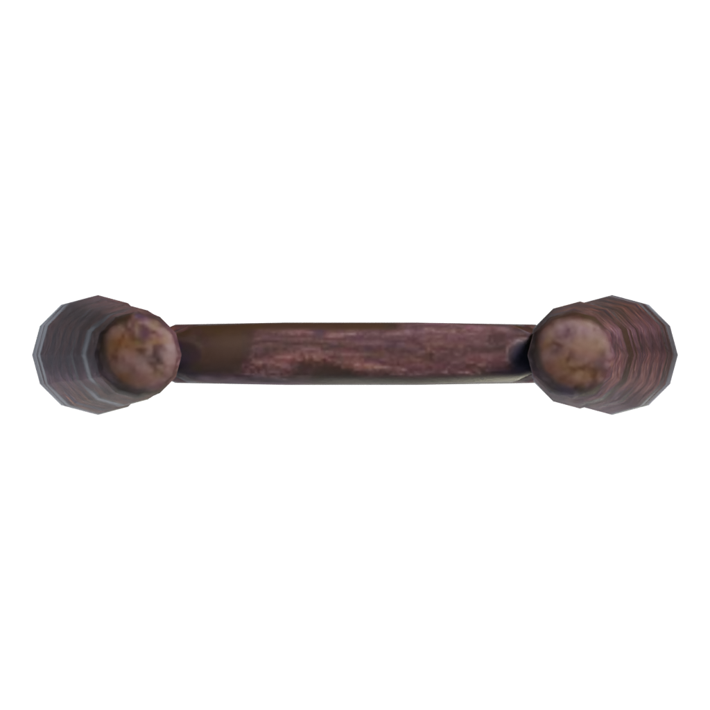 Top view of the Medieval Ladder 3D model