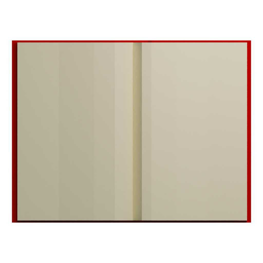 Front view of the Book 3D model