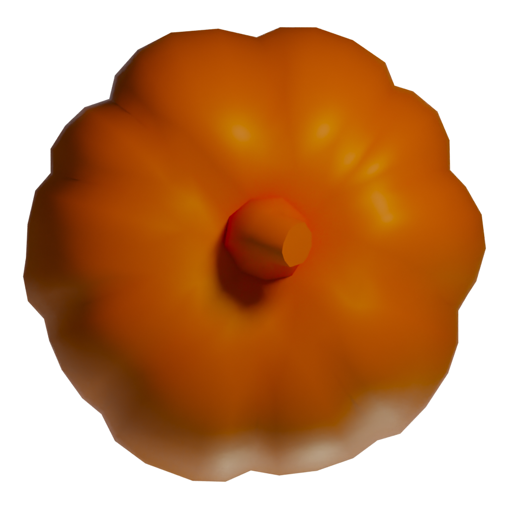 Top view of the The Pumpkin 3D model