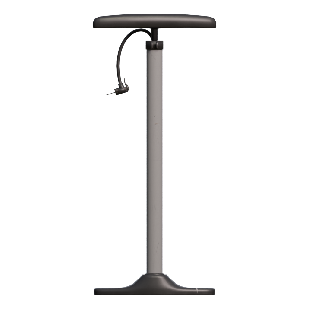 Back view of the Tire Pump 3D model