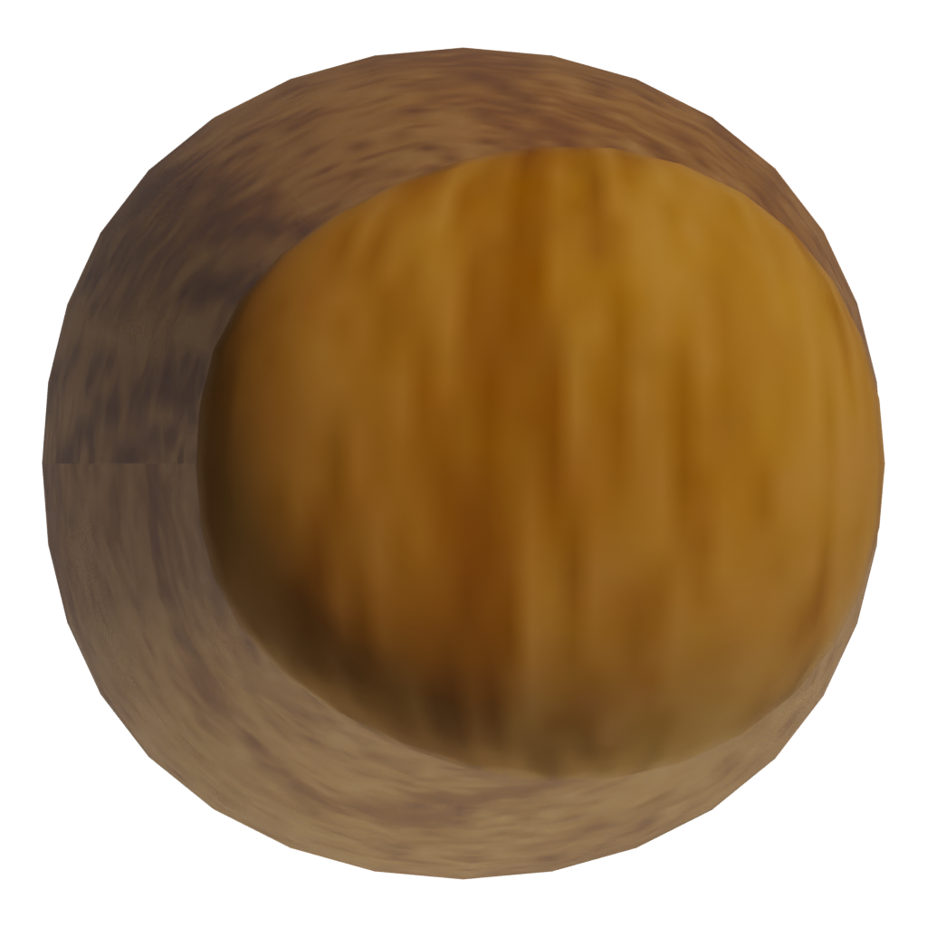 Bottom view of the Bat 3D model