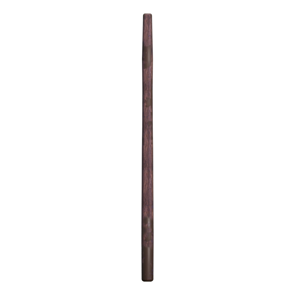 Left view of the Medieval Ladder 3D model