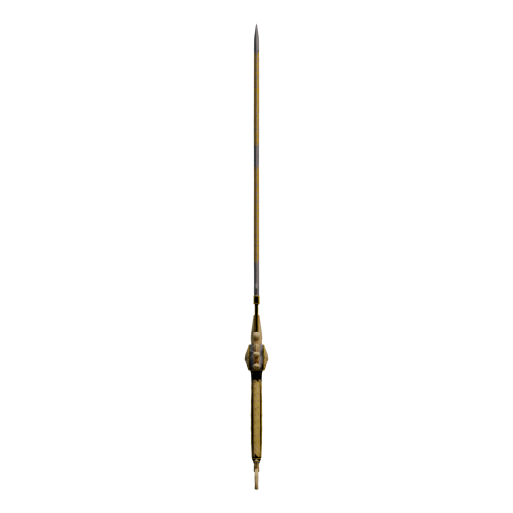Left view of the Free Game Ready Sword Low Poly 3D model