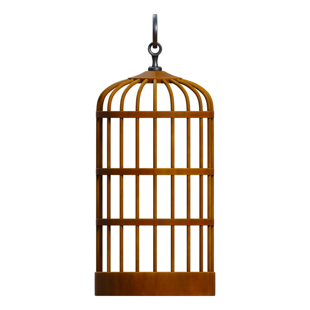 Right view of the Birdcage 3 3D model