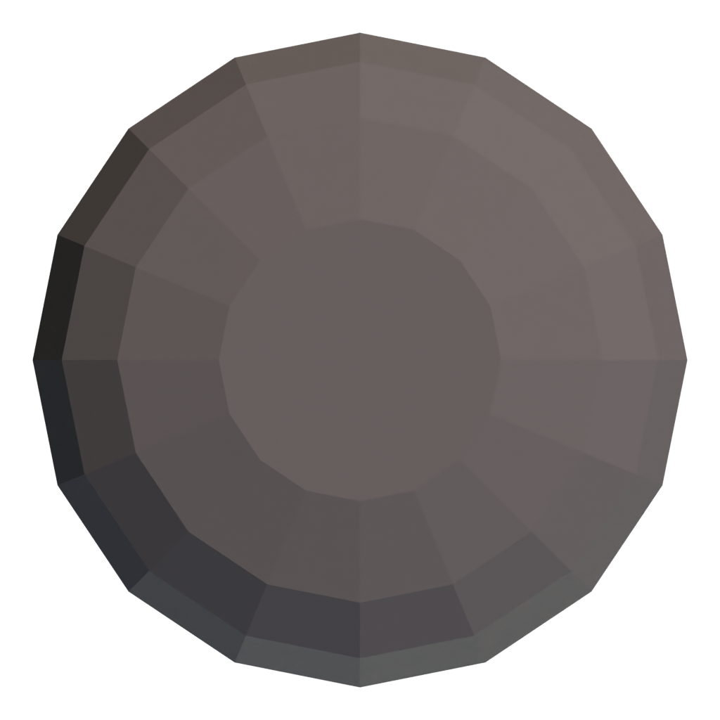 Bottom view of the Candle In A Saucer 3D model