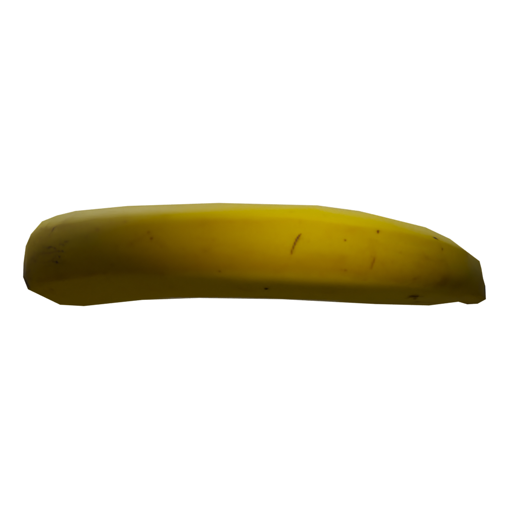 Left view of the Banana 3D model