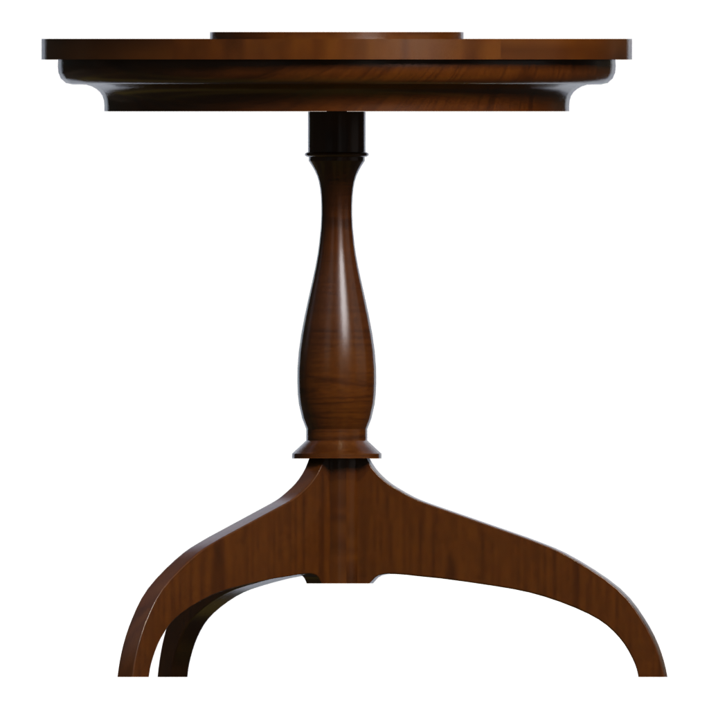 Front view of the Fern Stand 3D model