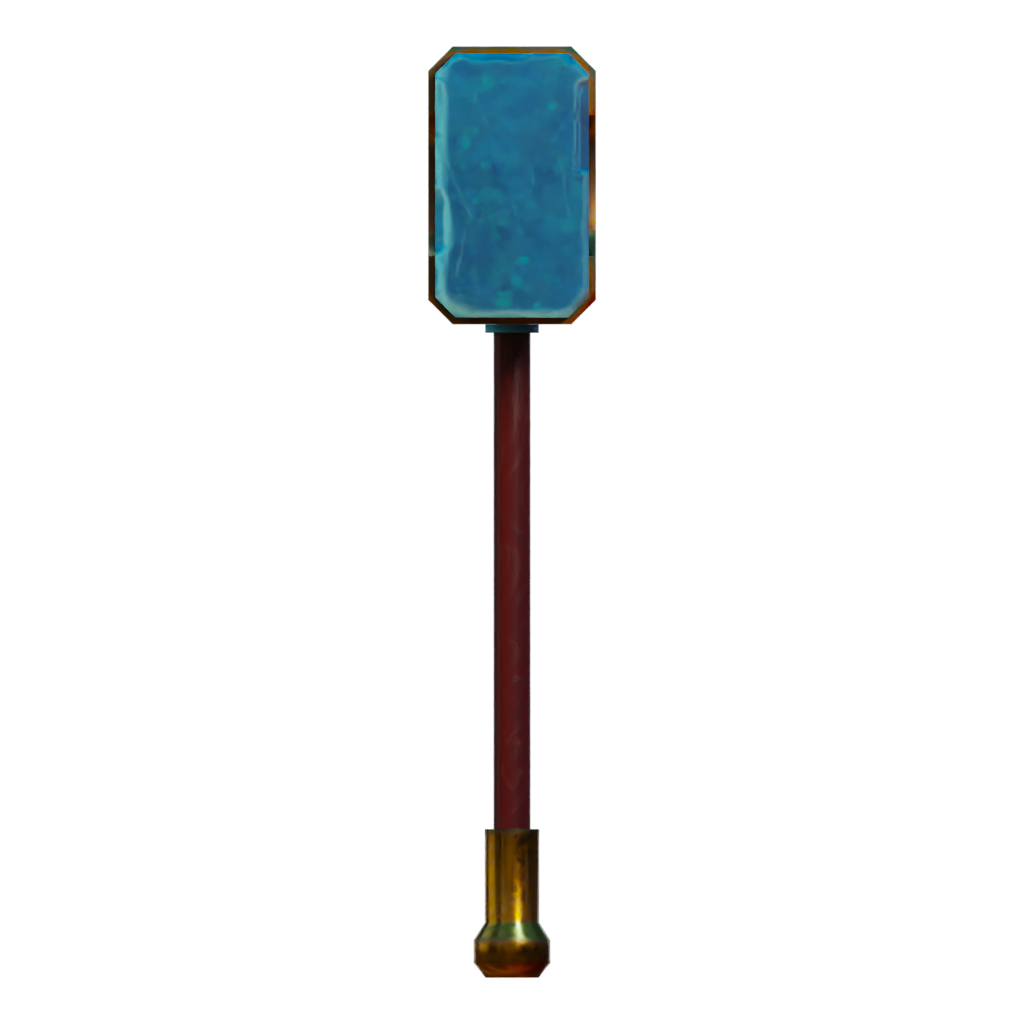Left view of the Stylized Low Poly Axe Free Low Poly 3D model