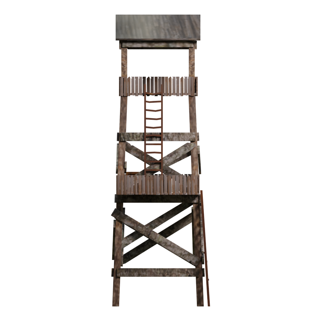 Right view of the Tower 3D model