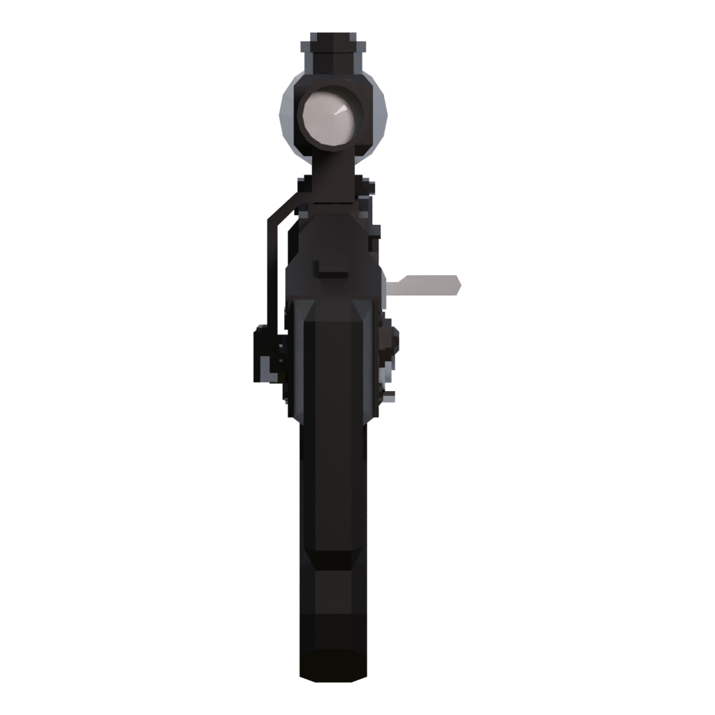 Left view of the Sniper Long 3D model