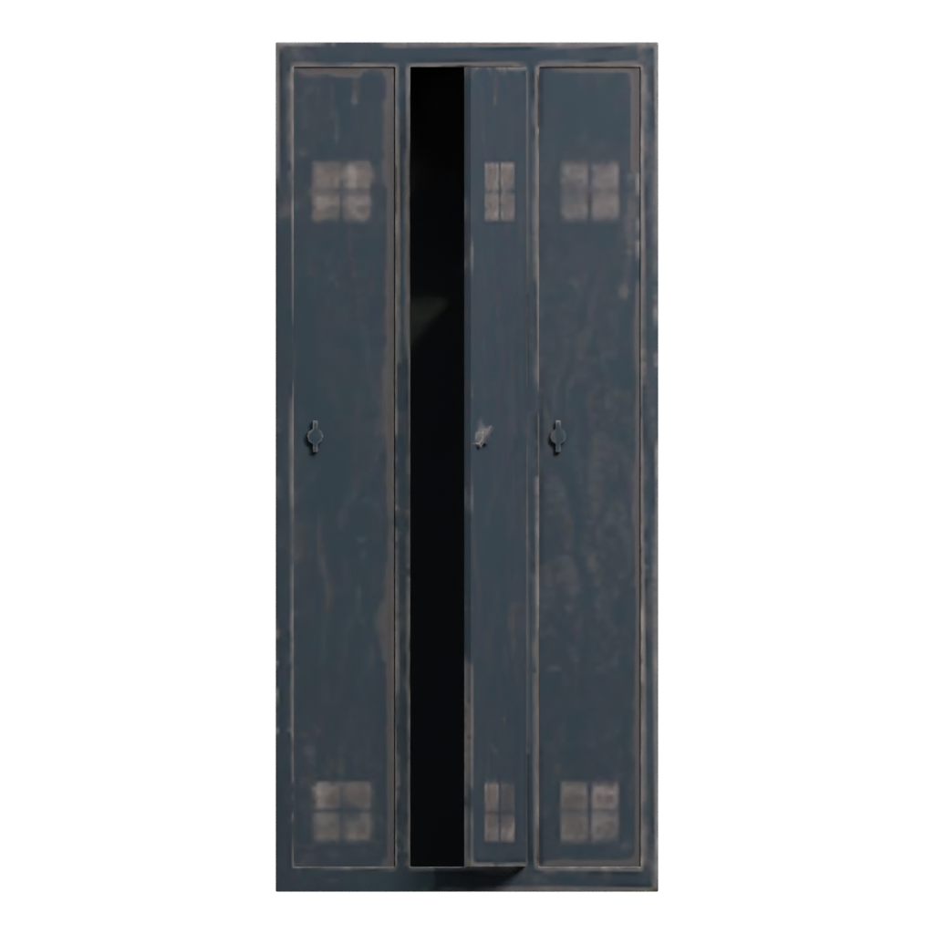 Front view of the Locker 3D model