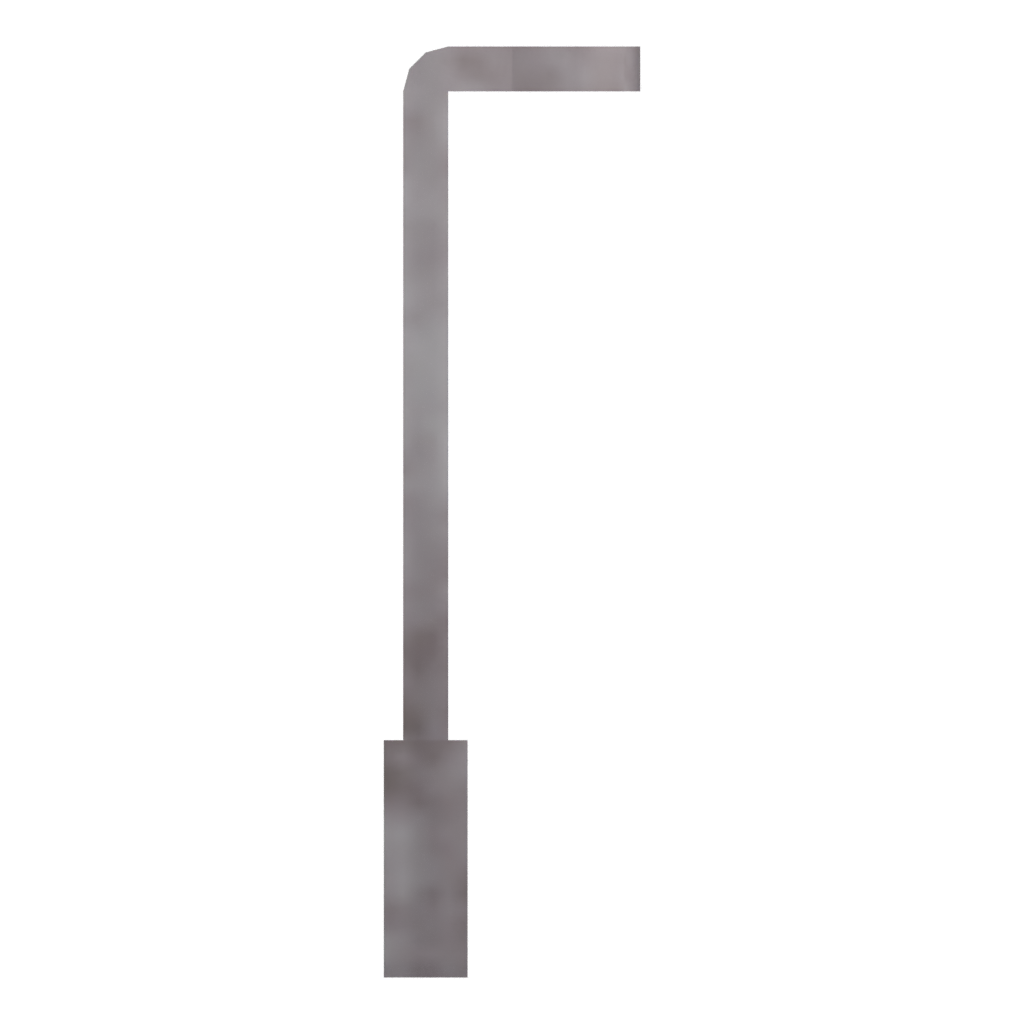 Left view of the Antique Estoc 3D model